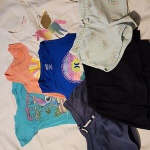 Girls Colorful Kids' Tank Tops and Shorts Bundle - medium 7/8